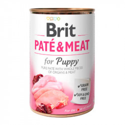 Brit Paté & Meat for Puppy Chicken & Turkey – Pollo y Pavo 400 Gr