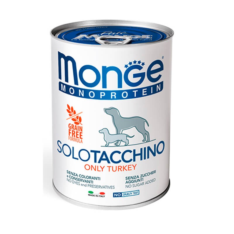 Monge Canine Adult Monoprotein Pavo lata 400 g