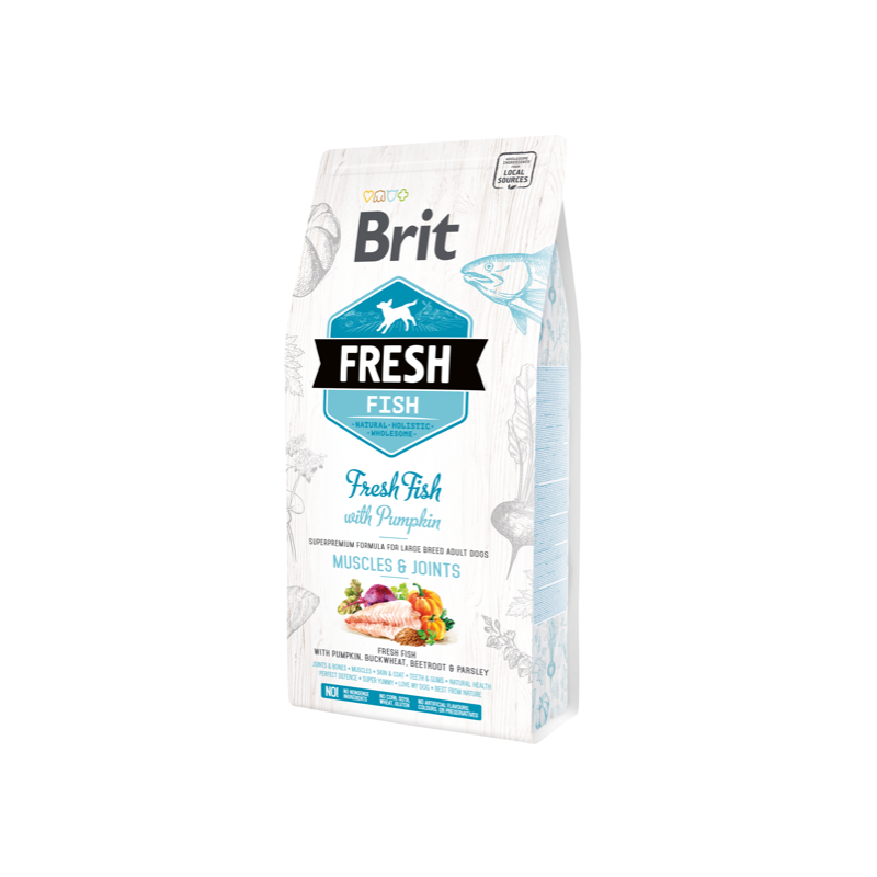 Brit Fresh - Pescado con Calabaza Adult Large 2.5 Kg