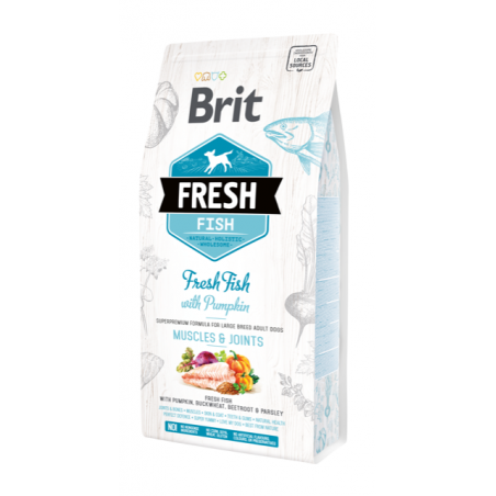 Brit Fresh - Pescado con Calabaza Adult Large 2.5 Kg