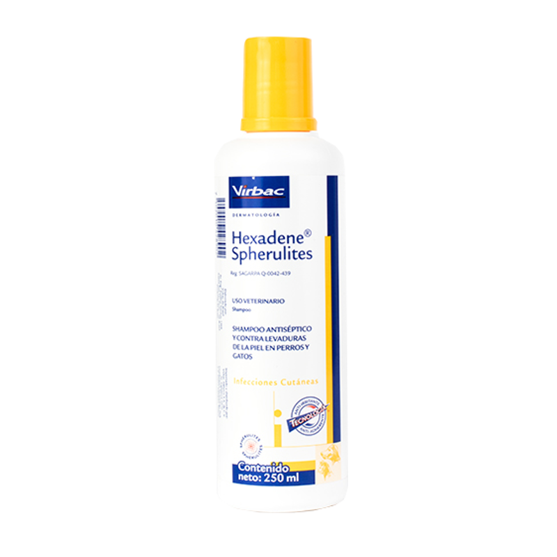 VIRBAC - Hexadene Spherulites Shampoo de Clorhexidina - 250 ml