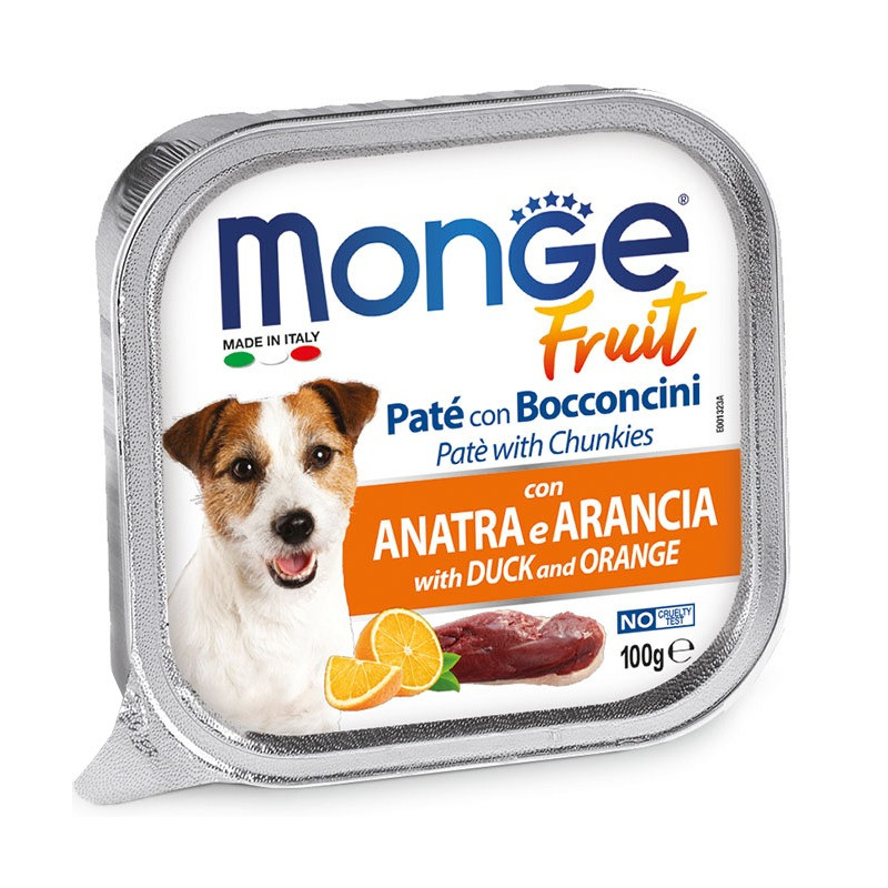 Monge Canine Fruit Pato y Naranja lata 100 g