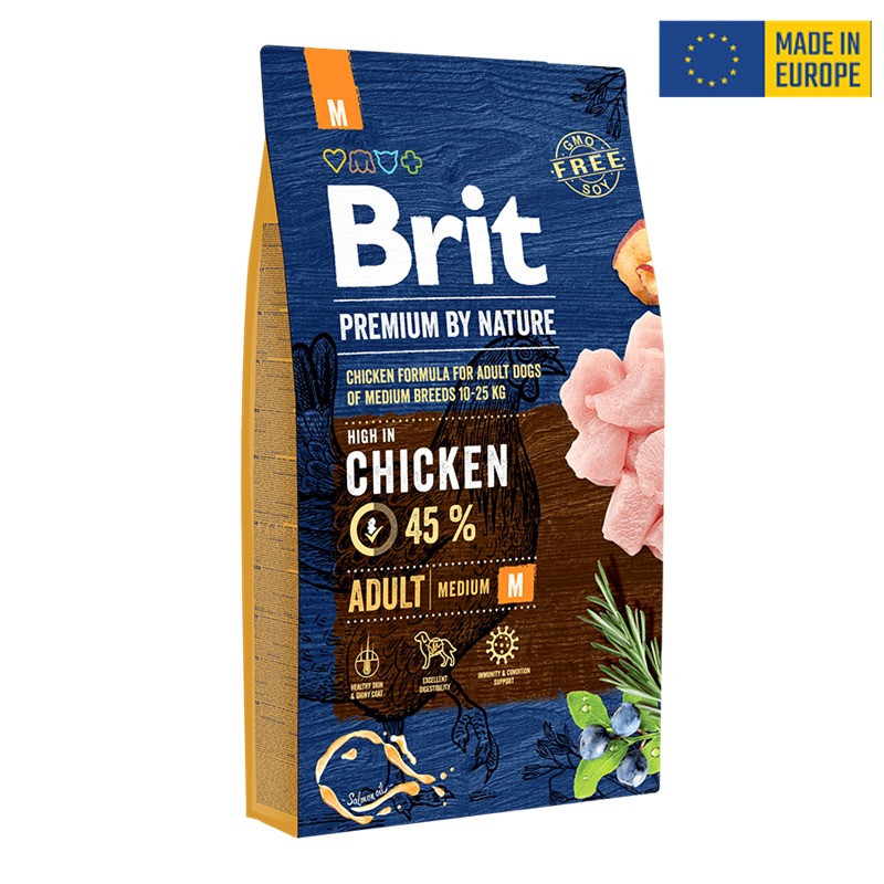 Brit Premium - Adulto Raza Mediana - Pollo 3 Kg