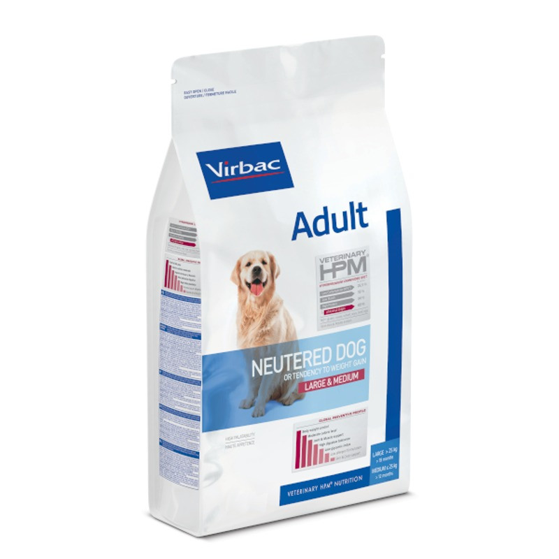 VIRBAC - Adulto Castrado Dog Large & Medium 12 KG