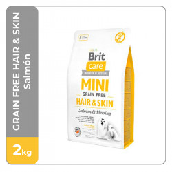 Brit Care Mini Grain Free Hair & Skin - Salmón 2 Kg