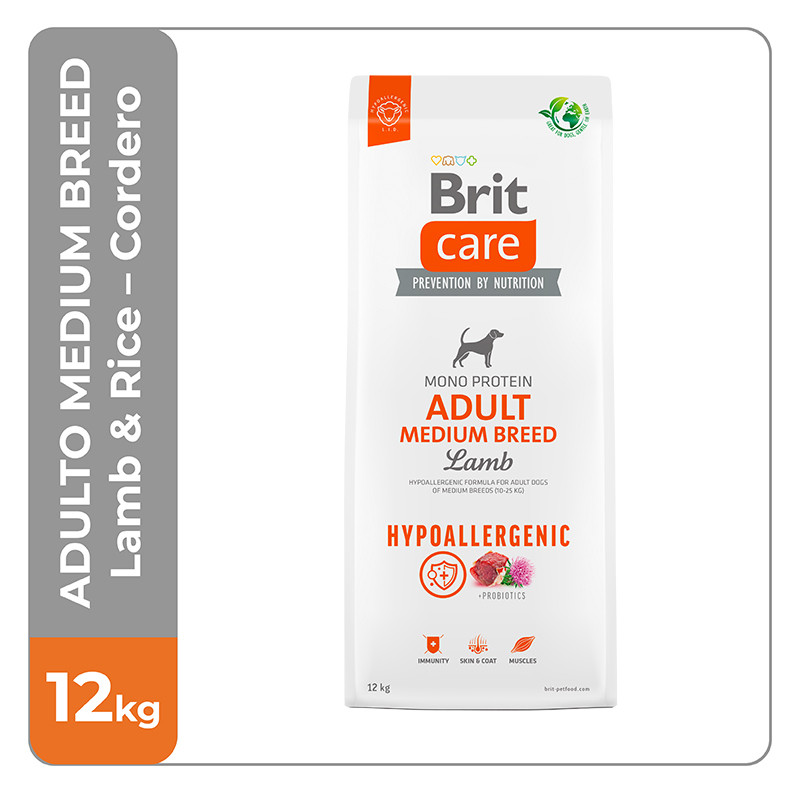 Brit Care Adult Medium Breed Lamb & Rice - Cordero 12 Kg